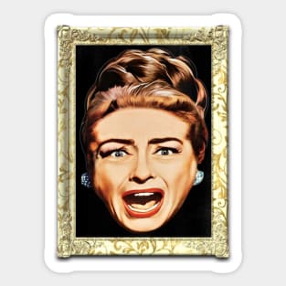 Joan Crawford Screaming Sticker